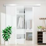Schuifdeur - Glazen panelen - Zwart, Doe-het-zelf en Bouw, Ophalen of Verzenden, Nieuw