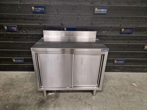 Werkkast | werktafel | schuifdeuren | RVS | 100cm, Zakelijke goederen, Horeca | Meubilair en Inrichting, Gebruikt