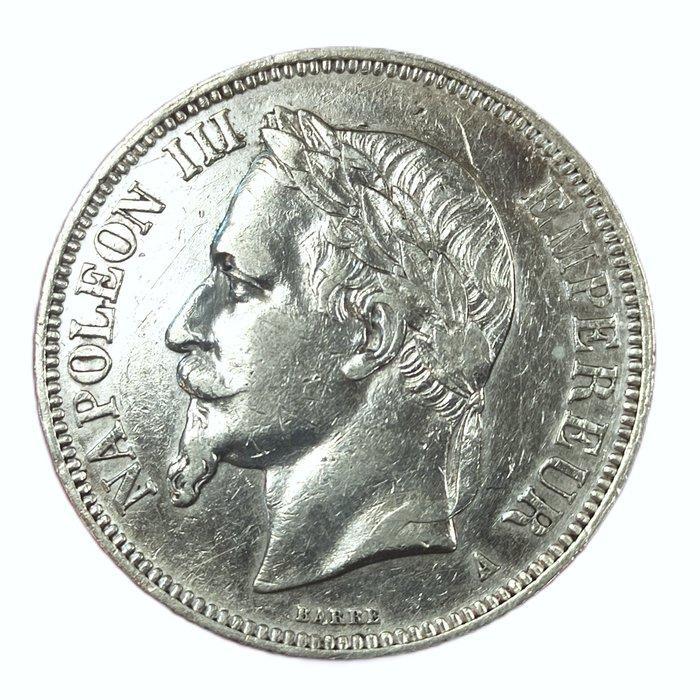 Frankrijk. Napoléon III. Silver 5 Francs Coin (Napoleon III), Postzegels en Munten, Munten | Europa | Niet-Euromunten