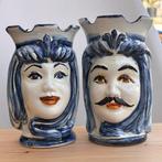 Pot - Keramiek - Twee hoofden van een Moor fichidindia