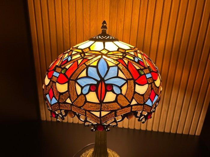 Tiffany - Tafellamp - Glas-in-lood - XL size, Antiek en Kunst, Curiosa en Brocante