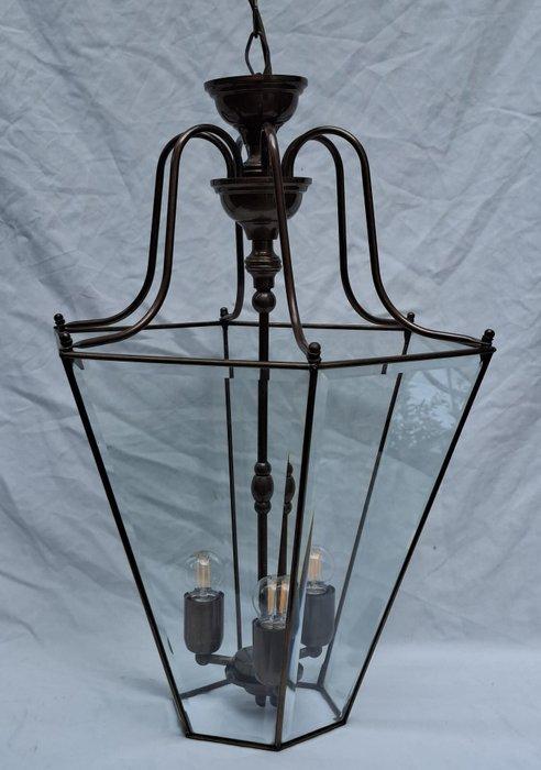 Jan Frantzen - Lantaarn plafondlamp - Messing - XXL hal lamp, Antiek en Kunst, Curiosa en Brocante