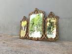 Spiegel- Rococo - Brons, Glas - Bronzen trio spiegels, Antiek en Kunst