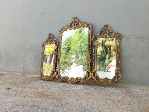 Spiegel- Rococo - Brons, Glas - Bronzen trio spiegels, Antiek en Kunst, Antiek | Overige Antiek