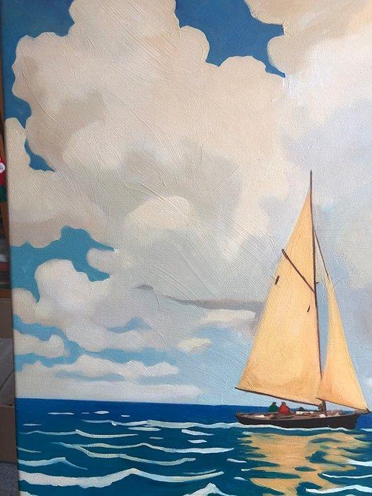 Bondero - Traveling around the Mediterranean Sea, Antiek en Kunst, Kunst | Schilderijen | Modern