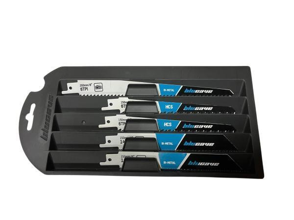 Veiling - 2x Reciprozaagset 5-delig (hout,staal,gips), Bricolage & Construction, Outillage | Scies mécaniques