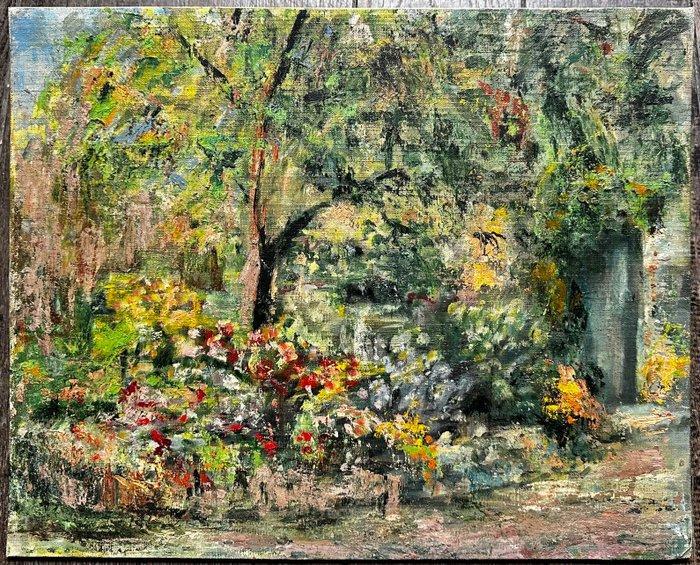 Charles Henri Verbrugghe (1877-1974) - Le jardin, Antiek en Kunst, Kunst | Schilderijen | Klassiek