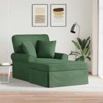 vidaXL Chaise Lounge met Rok 3 pcs Jungle Groen Corduroy, Huis en Inrichting, Verzenden, Nieuw