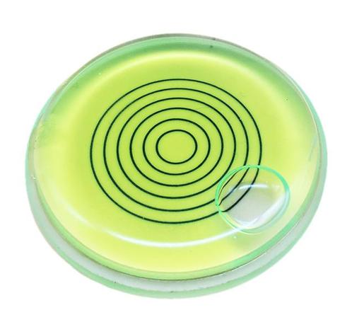 Ronde waterpas 66x11 mm groen, met lijnen, Doe-het-zelf en Bouw, Gereedschap | Overige machines, Nieuw, Verzenden