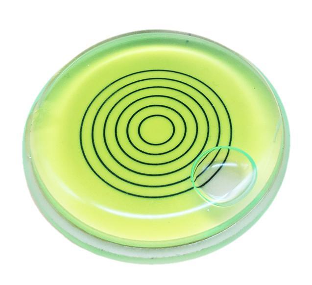 Ronde waterpas 66x11 mm groen, met lijnen, Doe-het-zelf en Bouw, Gereedschap | Overige machines, Nieuw, Verzenden