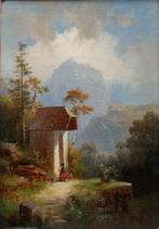 Ernst Welker (1788-1857) - Praying at the mountain chapel in