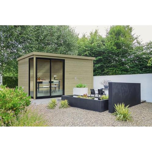 Blokhut in hout - overkapping faro geimpregneerd 4036 x 3036, Tuin en Terras, Tuinhuizen, Nieuw