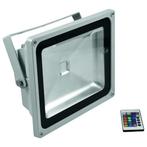 50W LED Schijnwerper RGB IP65 Outdoor - Dimbaar Remote, Tuin en Terras, Verzenden, Nieuw