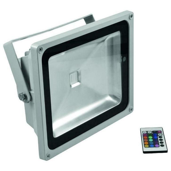 50W LED Schijnwerper RGB IP65 Outdoor - Dimbaar Remote, Tuin en Terras, Buitenverlichting, Verzenden