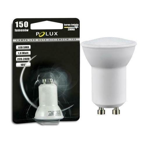 LED Mini GU10 - KOUD wit - (35mm) 150 lumen - 1,9 watt, Huis en Inrichting, Lampen | Spots, Verzenden