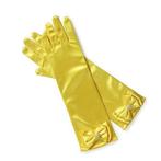 Prinsessenjurk - Handschoenen met strik - Geel - Kleedje, Nieuw, Verzenden