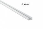 LED Profiel 3 meter - 9,3x16mm DESIGN A - WIT, Nieuw, Verzenden