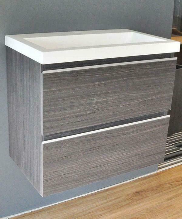 onderkast 60cmx36cm zo.wastafel houtn. grijs, Huis en Inrichting, Badkamer | Badkamermeubels, Ophalen of Verzenden