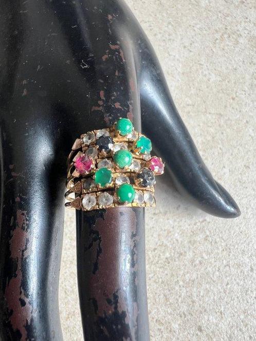 Bague - 14 carats Or jaune, Handtassen en Accessoires, Ringen