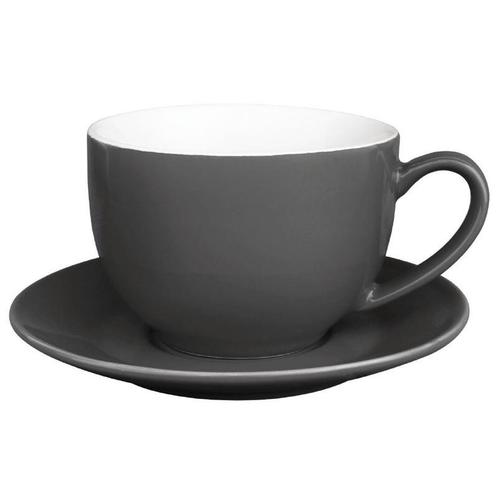 Cappuccinokopjes | CAFÉ | Keramiek | Grijs | 34cl | 12, Zakelijke goederen, Horeca | Keukenapparatuur, Nieuw in verpakking, Verzenden