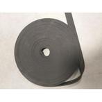 Boomband elastisch rubber zwart - 15m - 25mm breed - 4mm dik, Nieuw
