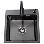 Lendo Online Évier Inox Anthracite 44×44 cm avec Robinet