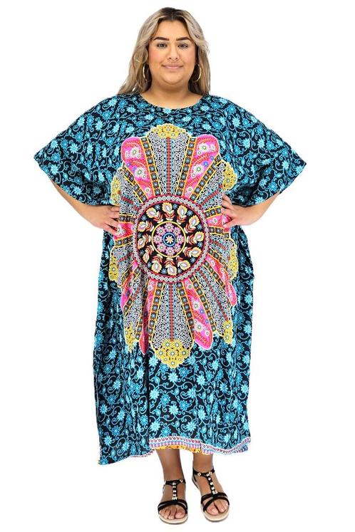 Luna Serena kaftan 7546-60 bigMaat 46/48 (XL) of groter, Kleding | Dames, Jurken, Overige kleuren, Nieuw, Maat 46/48 (XL) of groter