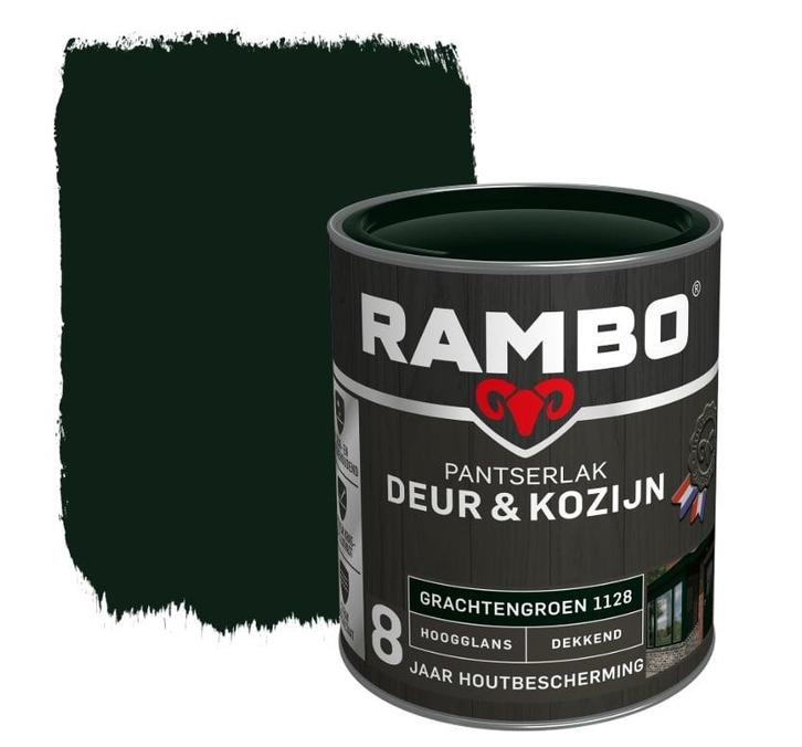Rambo Pantserlak Deur en Kozijn Grachtengroen 1.5L, Doe-het-zelf en Bouw, Verf, Beits en Lak, Nieuw, Verzenden