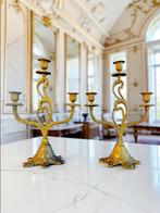 Kandelaar - Brons - Hoogte : 34 cm