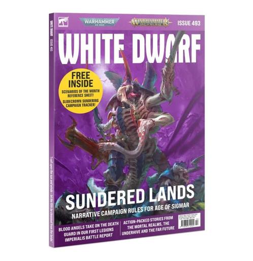 White Dwarf Issue 493 Oktober 2023 (Warhammer nieuw), Hobby & Loisirs créatifs, Wargaming, Enlèvement ou Envoi