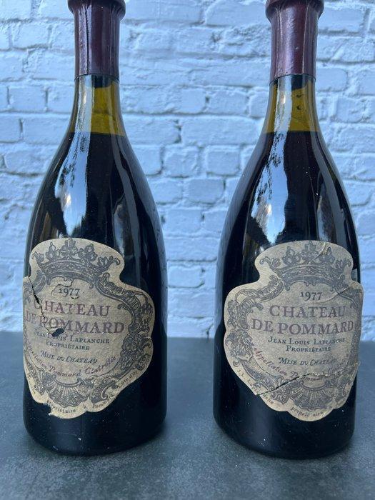 1977 x 2 Chateau de Pommard & 1990 Chateau de Dracy -, Verzamelen, Wijnen