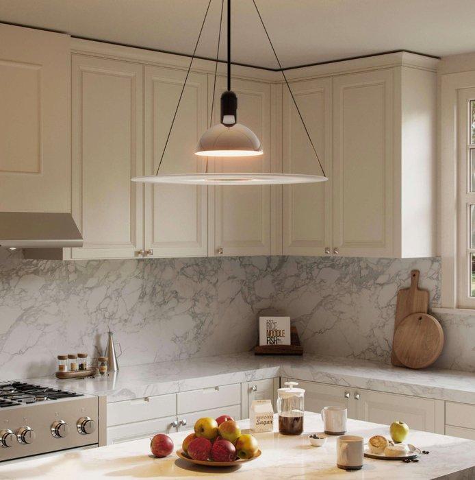 Flos - Achille Castiglioni - Lamp - Frisbi - Staal, PMMA, Antiek en Kunst, Antiek | Verlichting