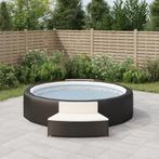 vidaXL Spa-bankjes met kussens 2 st poly rattan zwart, Tuin en Terras, Verzenden, Nieuw