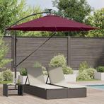 vidaXL Parasol Bordeaux Rood 294 x 294 x 248 cm Polyester en, Tuin en Terras, Verzenden, Nieuw