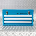 Datona Gereedschapskist met drie lades - blauw - Datona, Doe-het-zelf en Bouw, Gereedschapskisten, Ophalen of Verzenden, Nieuw