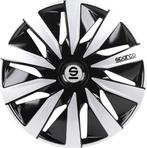 Sparco Wieldoppen Lazio - 14 inch - Zwart/Zilver, Verzenden
