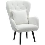 TRUUSK Teddy Fauteuil - Met Lendenkussen - Houten Poten - Di, Huis en Inrichting, Verzenden, Nieuw