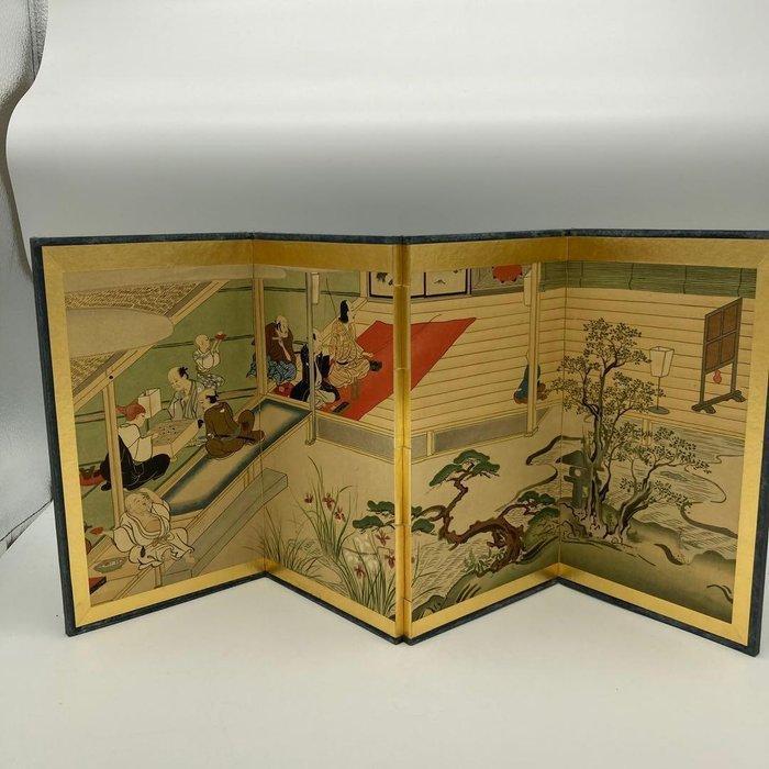 Paravent - Papier - Japon - Période Edo (1600–1868) - Pli, Antiquités & Art, Antiquités | Autres Antiquités