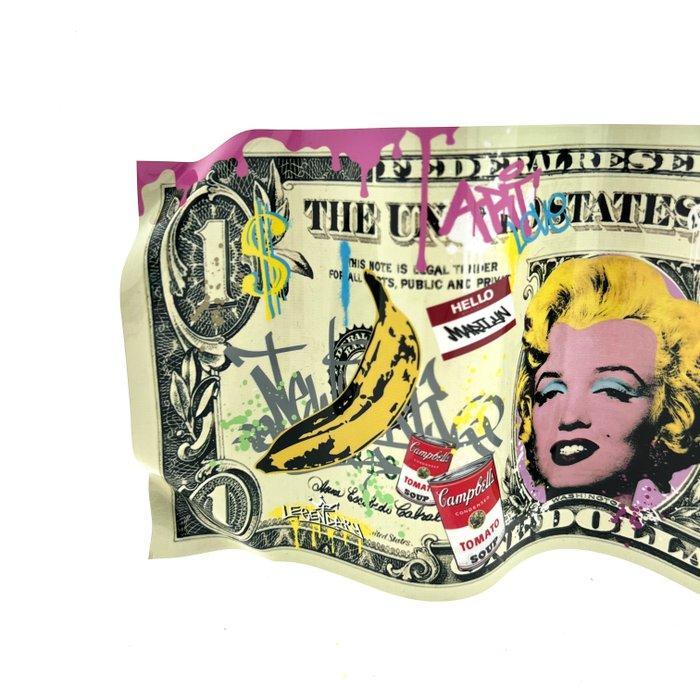 Mister Goo (1984) - Marilyn Monroe x POP folded aluminium US, Antiek en Kunst, Kunst | Designobjecten