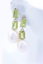 Zonder minimumprijs - Oorbellen - 14 karaat Witgoud Parel -, Nieuw