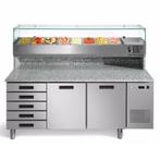 Pizzawerkbank + Opzetkoelvitrine | FRESH PIZZA | 580L | 2, Zakelijke goederen, Verzenden, Nieuw in verpakking