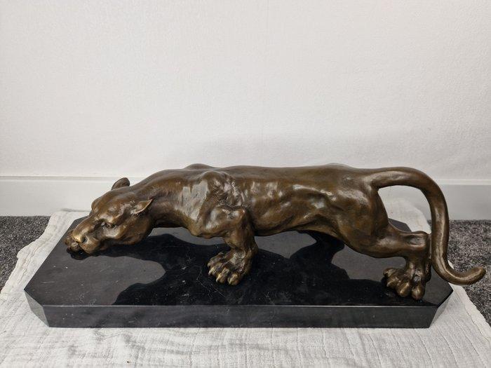 Milo (1910-1978) - Beeld, Grote Bronzen panter - 16 cm -, Antiek en Kunst, Curiosa en Brocante
