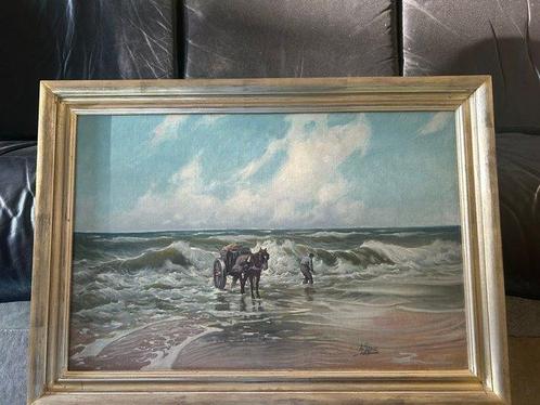Andre Gignac (1866-1956), Toegeschreven aan - Zeegezicht met, Antiek en Kunst, Kunst | Schilderijen | Klassiek