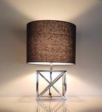 Lampe - Chic & Design - Paris - Textile, Métal Argenté, Nieuw