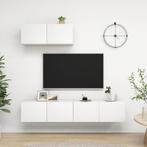 vidaXL Meubles TV 3 pcs Blanc Bois dingénierie, Huis en Inrichting, Verzenden