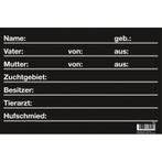 Plaque de boxe pvc neutre 20 x 30cm en allemandvoir29400 -, Doe-het-zelf en Bouw