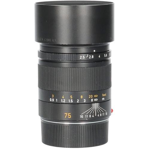 Tweedehands Leica Summarit-M 75mm f/2.5 - Zwart CM9809, Audio, Tv en Foto, Foto | Lenzen en Objectieven, Overige typen, Gebruikt