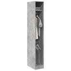 vidaXL Kledingkast 30x50x200 cm bewerkt hout betongrijs, Huis en Inrichting, Kasten | Kleerkasten, Verzenden, Nieuw