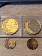 Pays-Bas. Herdenkingspenningen Lot 4 stuks, Wilhelmina te