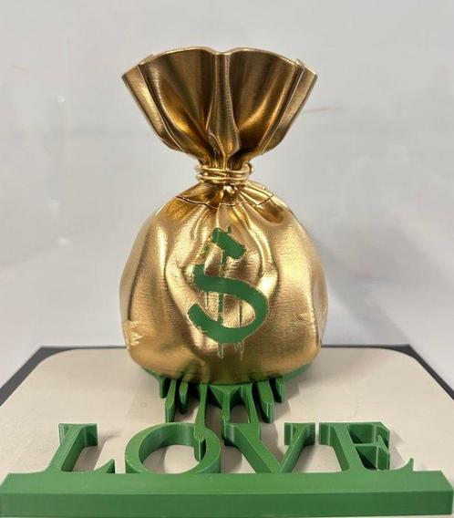 Daluxe Art - 1999 • Money Bag ‘LOVE’, Antiek en Kunst, Kunst | Schilderijen | Modern